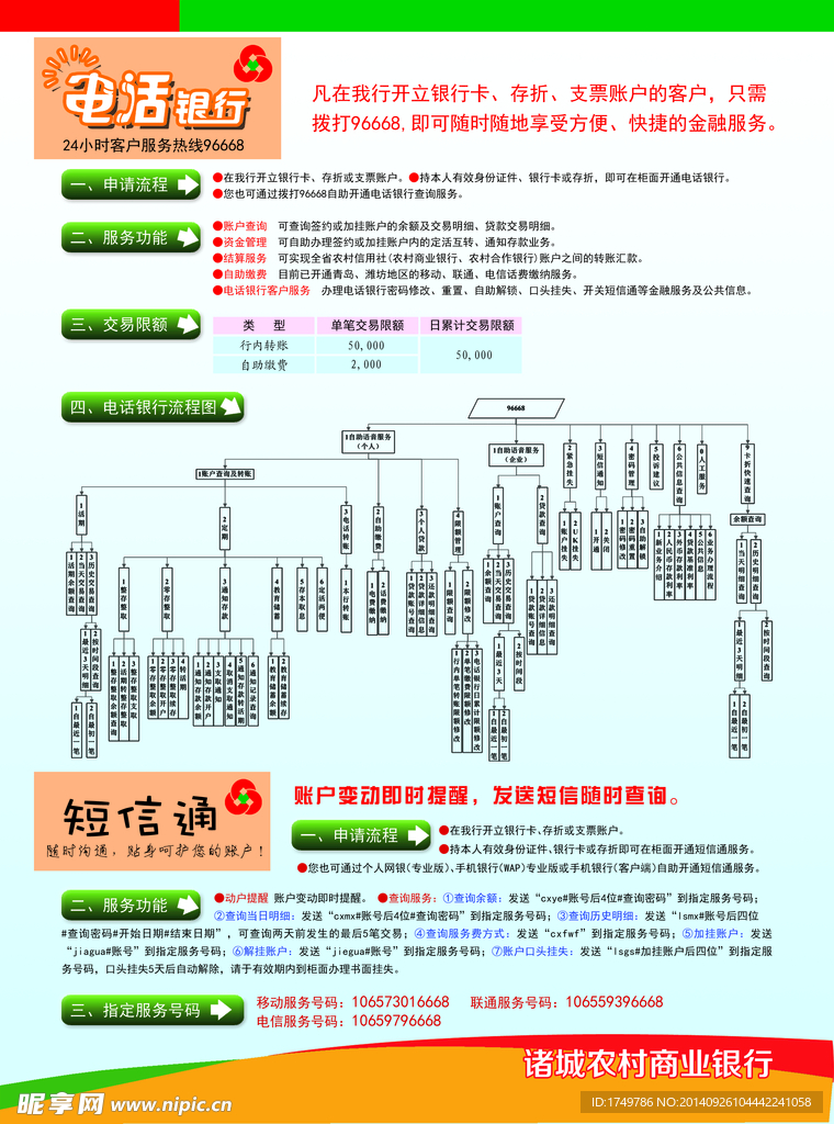 银行单页