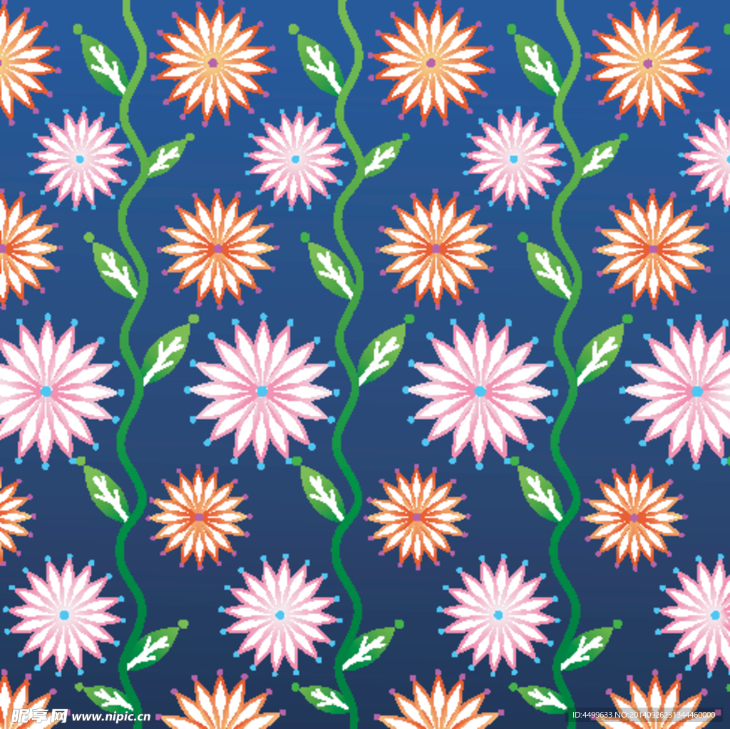 花卉布纹