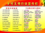 乡村文明宣传栏