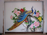 孔雀牡丹壁画