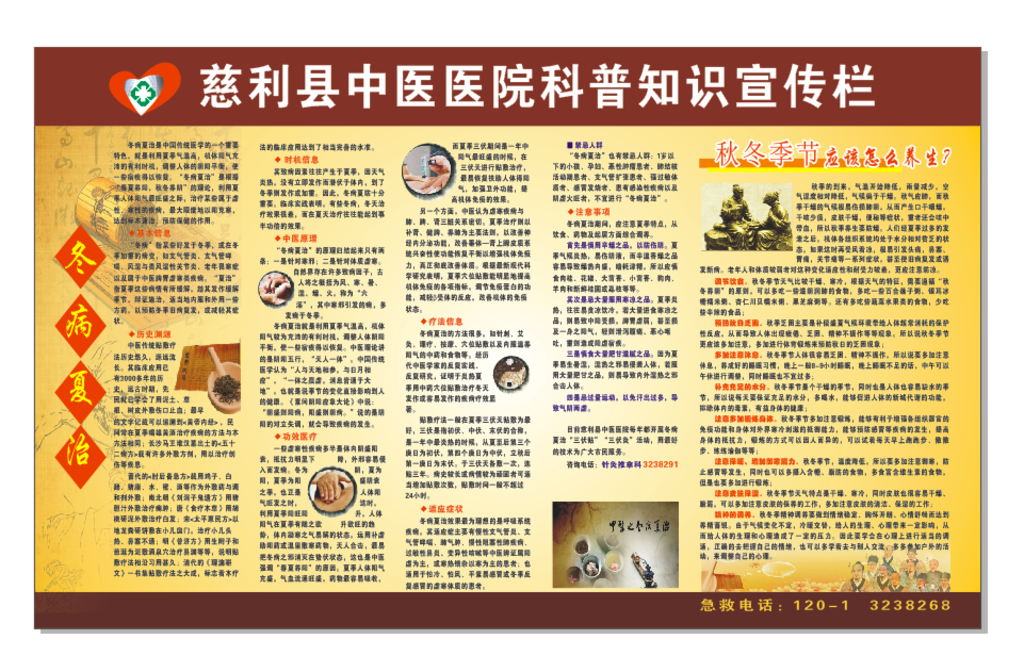 中医院科普宣传栏