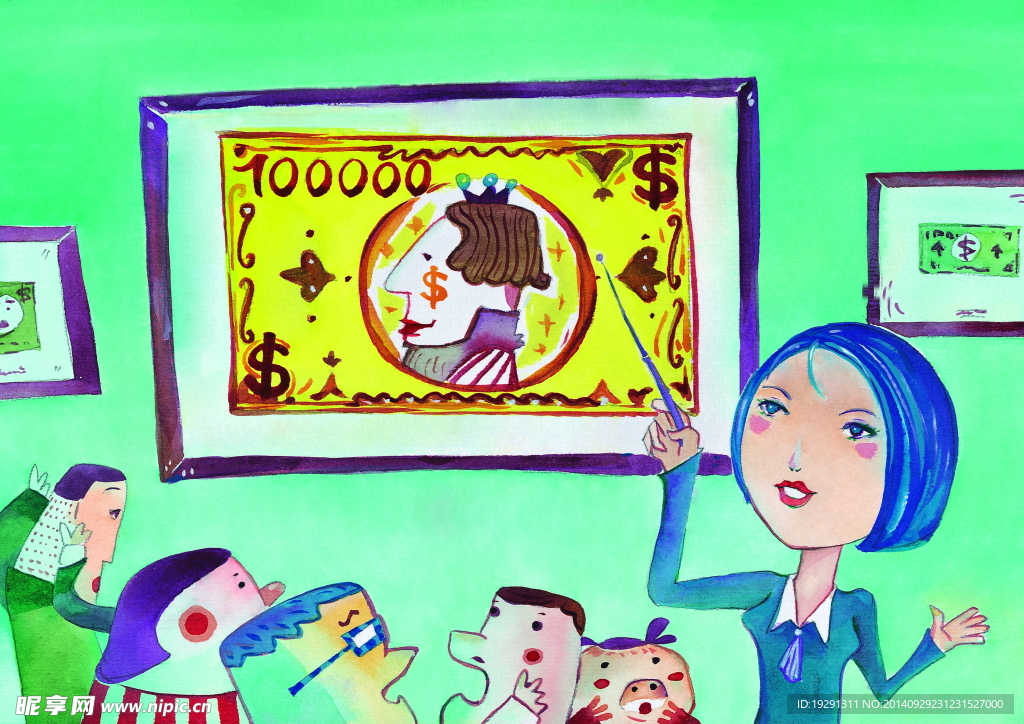 高清人物插画图片