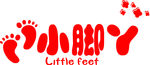小脚丫 儿童摄影 logo