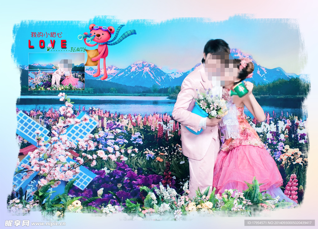 婚纱背景