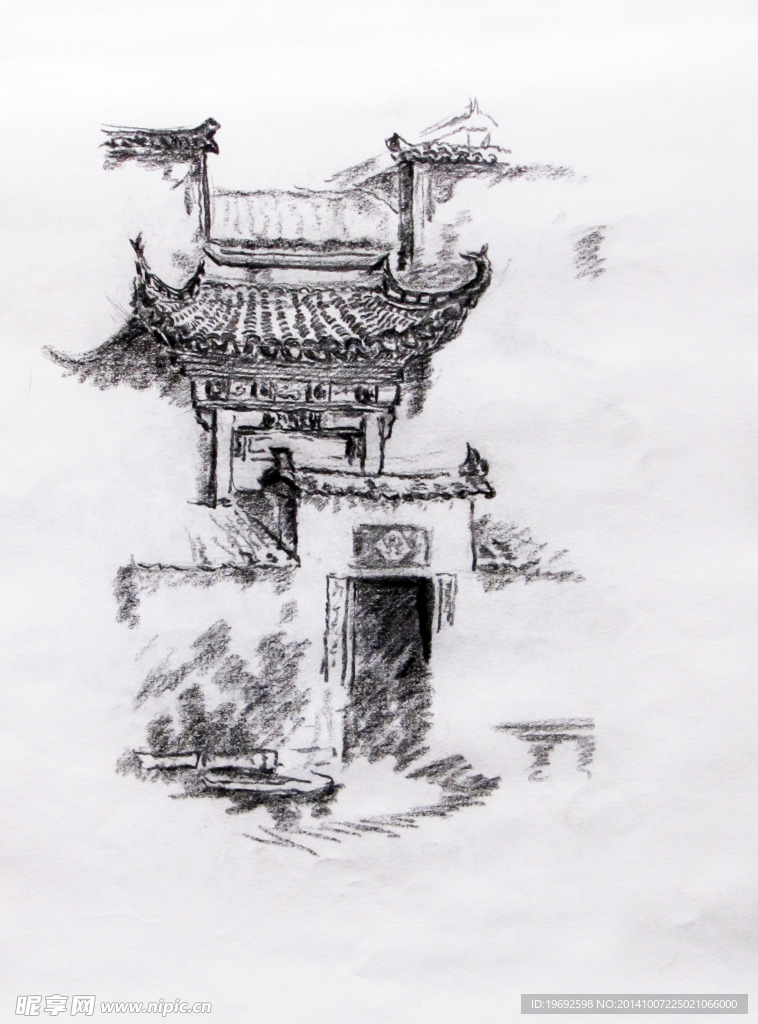 速写 徽州