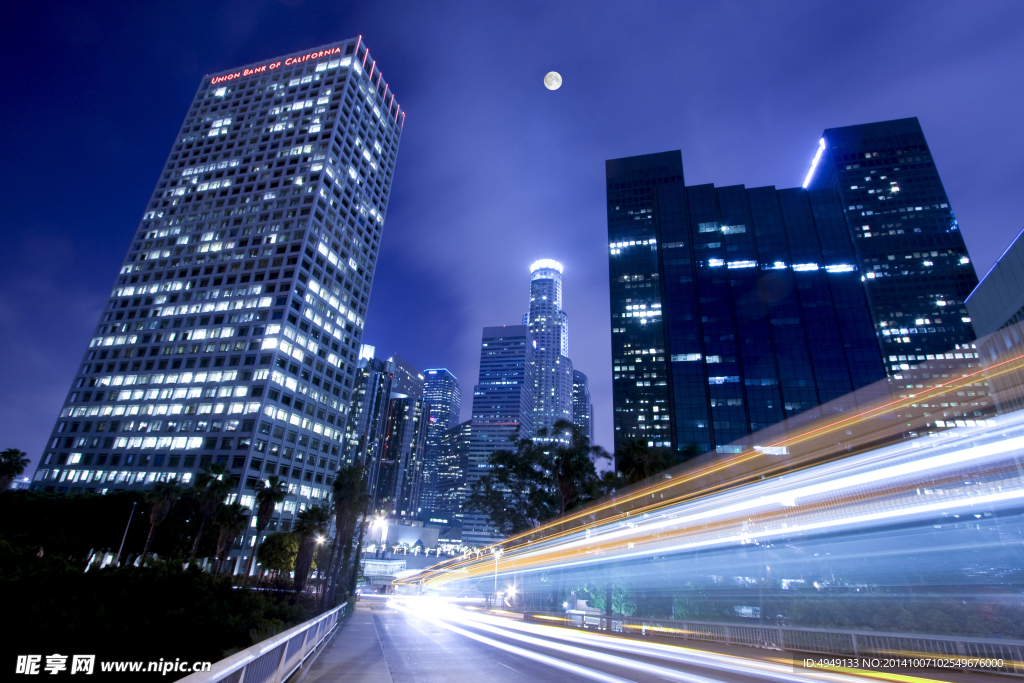 城市夜景 城市建筑