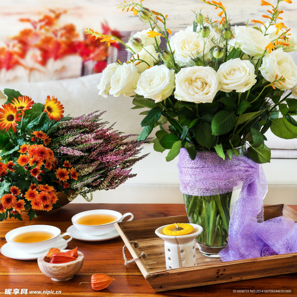 鲜花茶艺