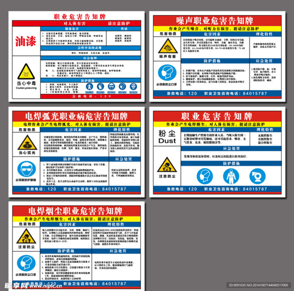 工厂危害告知牌