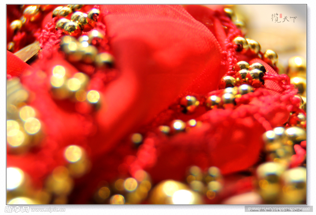 饰品 红绸缎 红纱布 