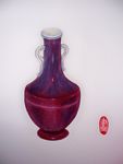 花瓶 油画  仿钧窑变