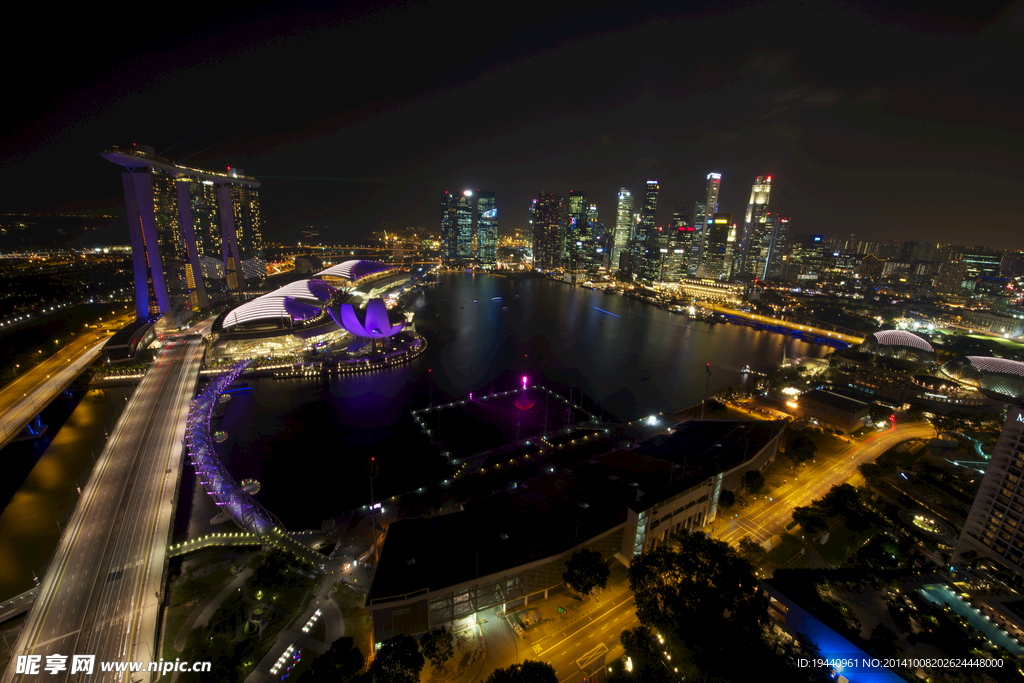 新加坡 夜晚全景