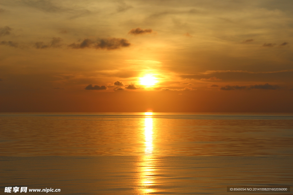 海上夕阳