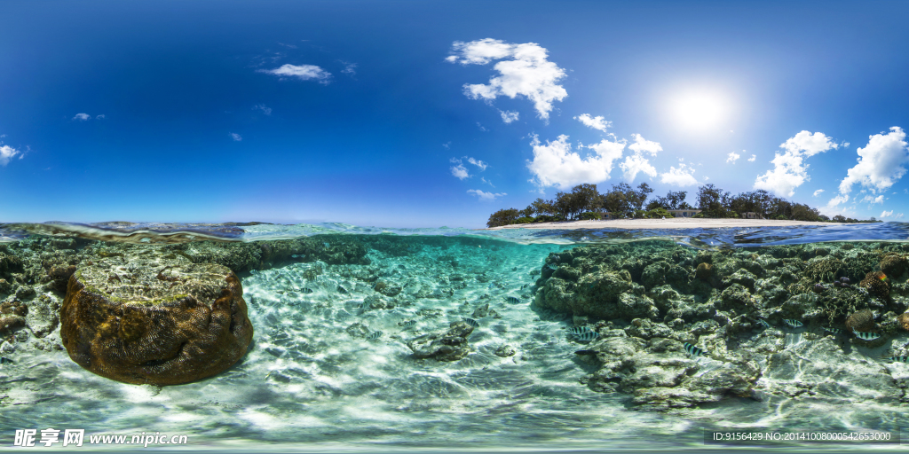 晶莹剔透 海水海岛