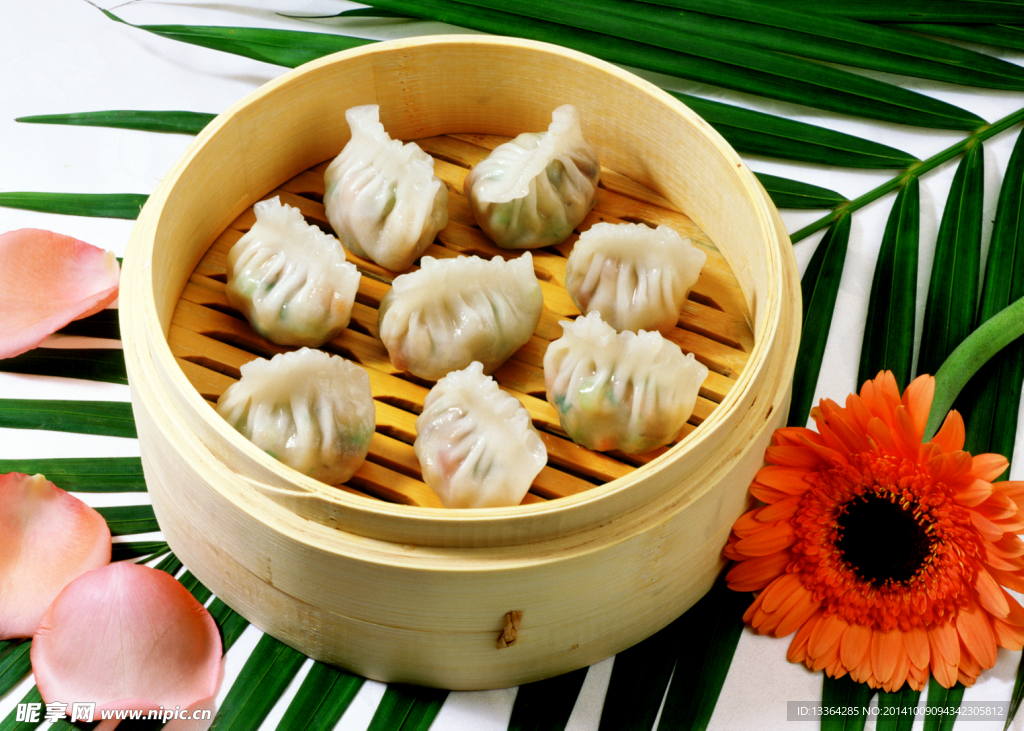 小笼蒸饺