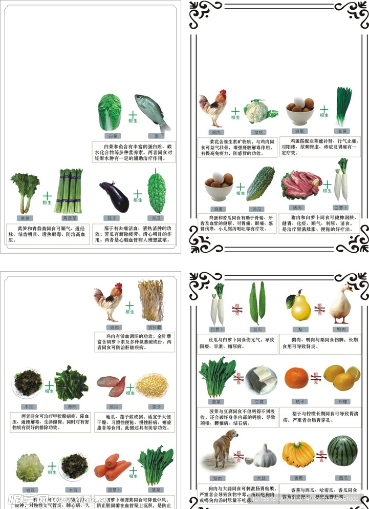 超市卖场食谱展示展板