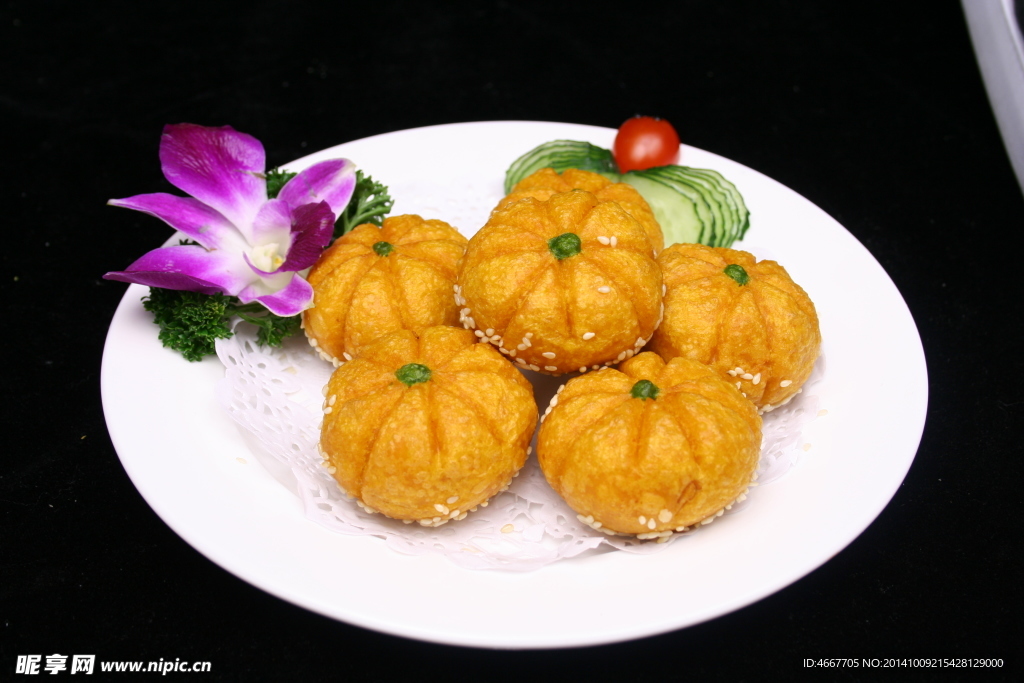 玲珑南瓜饼
