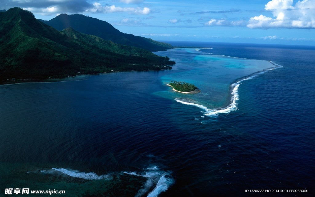 蓝天碧海