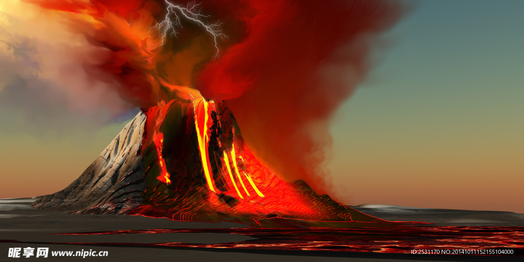 火山爆发