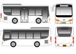 金龙双门巴士模型