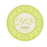 嫩绿色婚礼logo