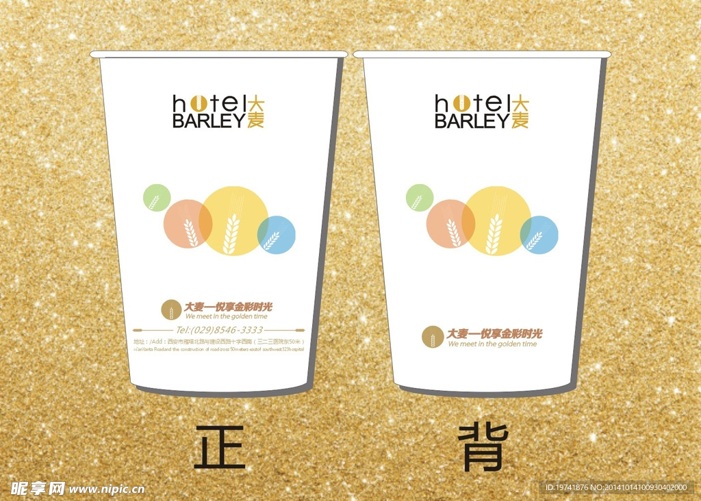 大麦纸杯