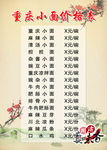 重庆小面价格表