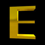 3D字体E