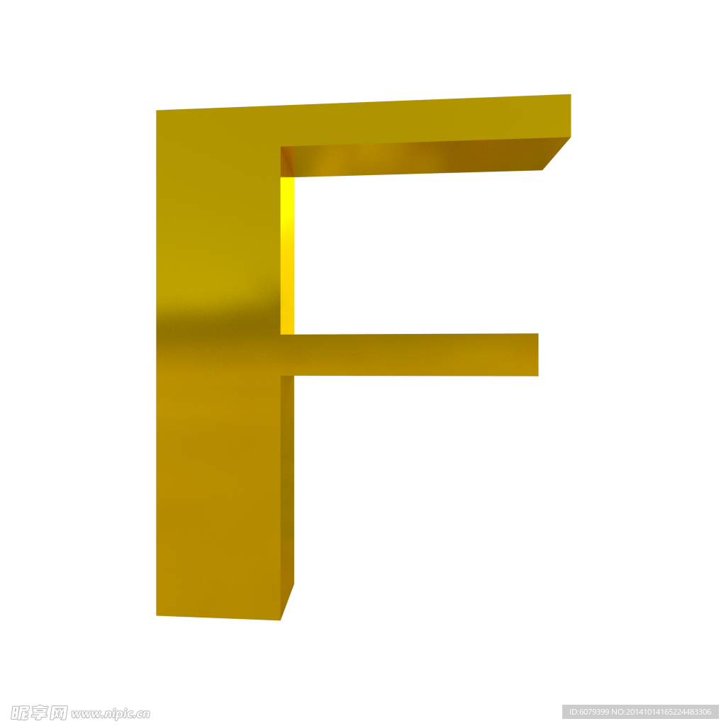 3D字体F