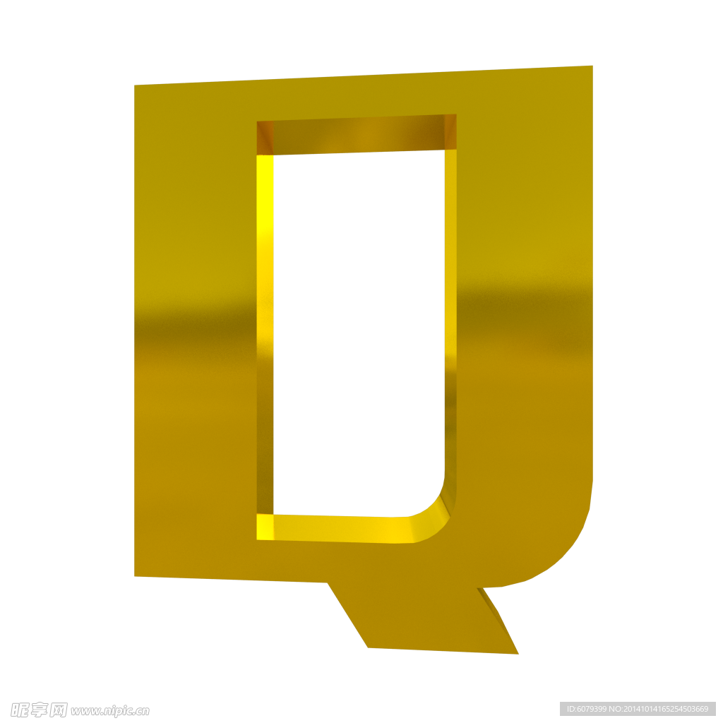 3D字体Q