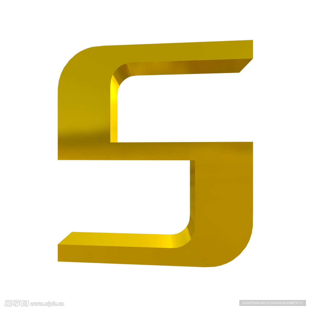 3D字体S