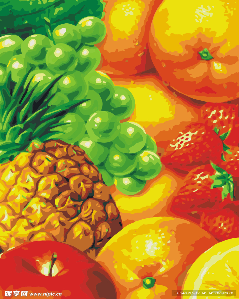 水果 数字油画