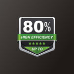 电源80%转换效率标贴