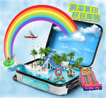 夏日泳池