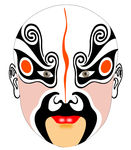 脸谱 白色 京剧 武生 