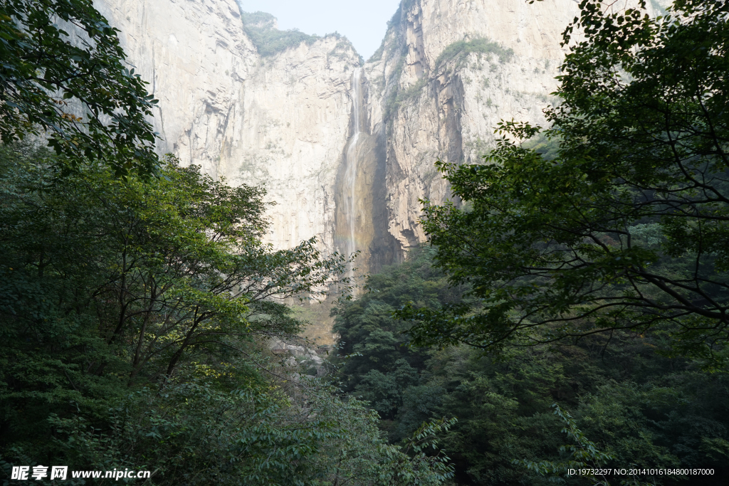 森林 瀑布 山水 风景 