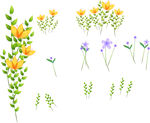 卡通 花朵素材