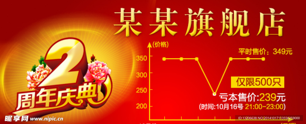 周年促销海报