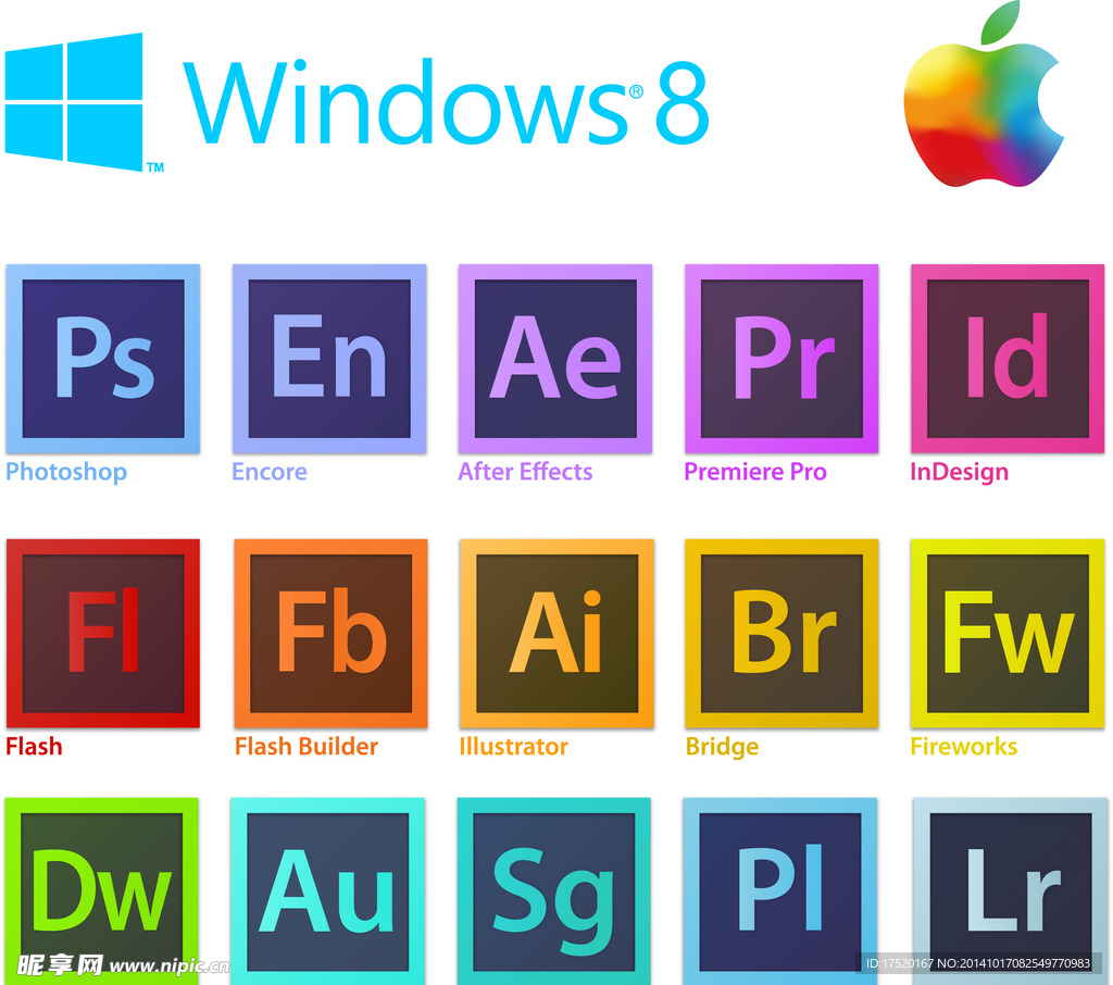 Adobe系列 win8 苹果