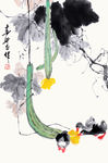 丝瓜藤下