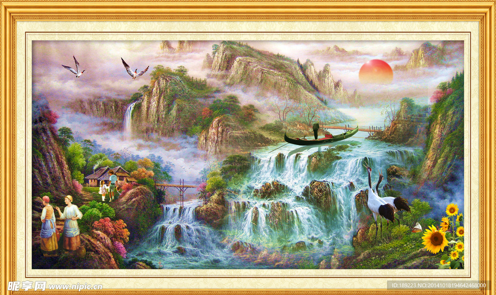 山水油画