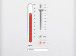 UI创意温度计进度条