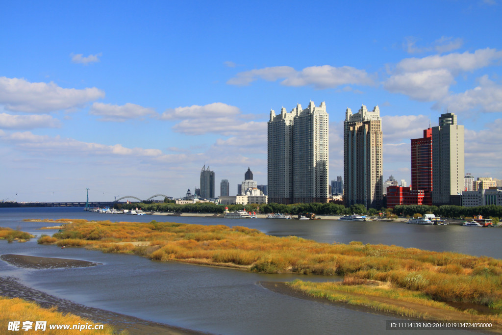 松花江畔风景