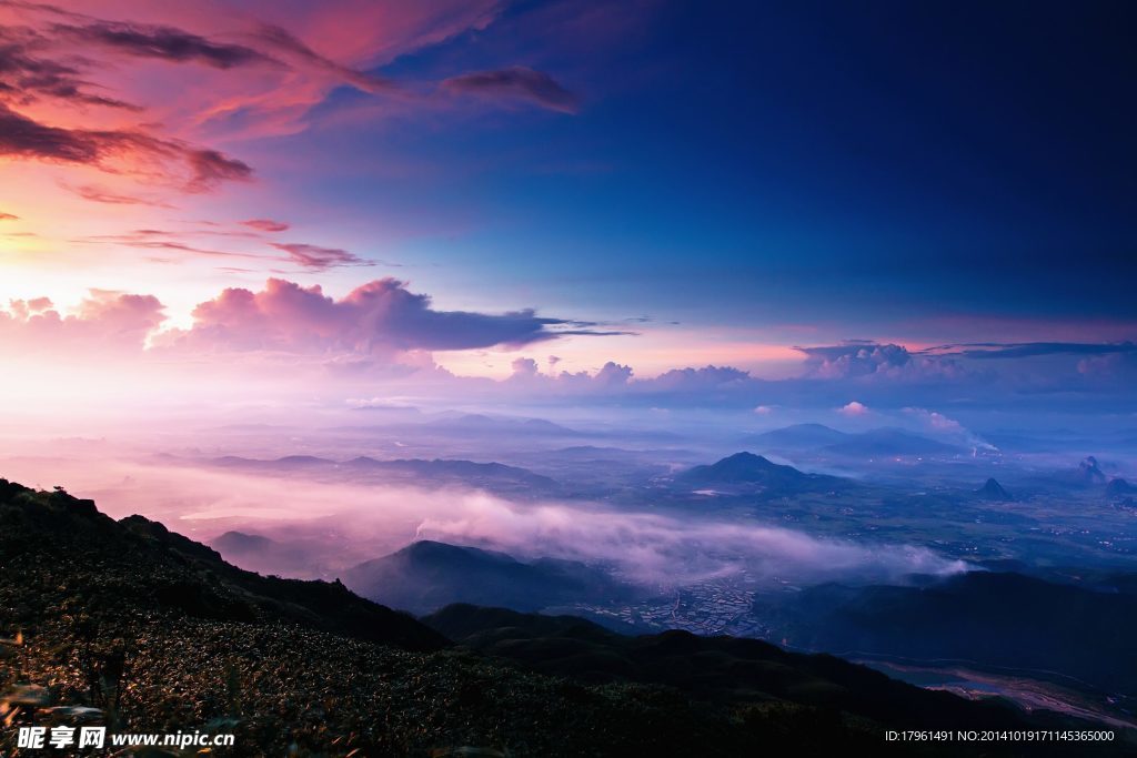 秦皇岛祖山夕阳