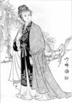 仕女白描（非高清）