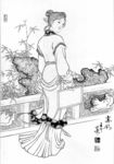 仕女白描（非高清）