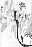 仕女白描（非高清）