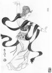 仕女白描（非高清）