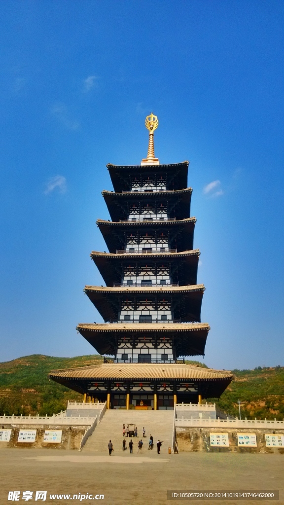 七层宝塔摄影