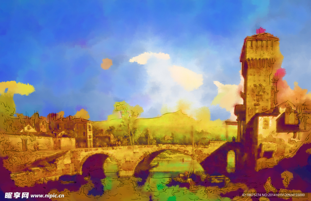 风景油画