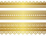 金色花边